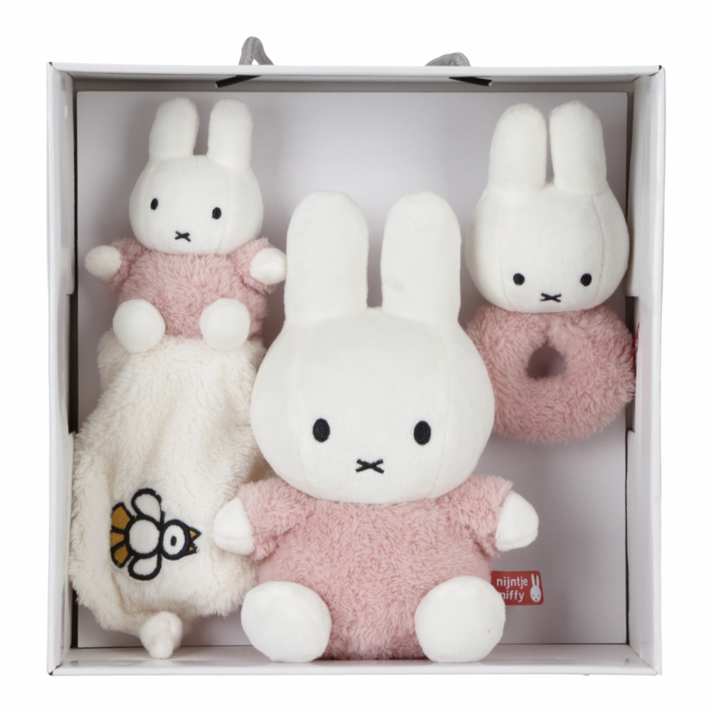 LITTLE DUTCH - Darčekový set králiček Miffy Fluffy Pink