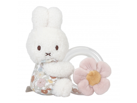 LITTLE DUTCH - Hrkálka s korálkami králiček Miffy Vintage Kvety