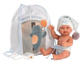 LLORENS - 26313 NEW BORN CHLAPČEK - realistická bábika bábätko s celovinylovým telom - 26