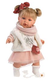 LLORENS - 42402 JULIA - realistická bábika bábätko so zvukom a mäkkým látkovým telom 42 cm