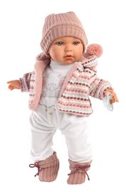 LLORENS - 42406 BABY JULIA - realistická bábika so zvukmi a mäkkým látkovým telom - 42 cm