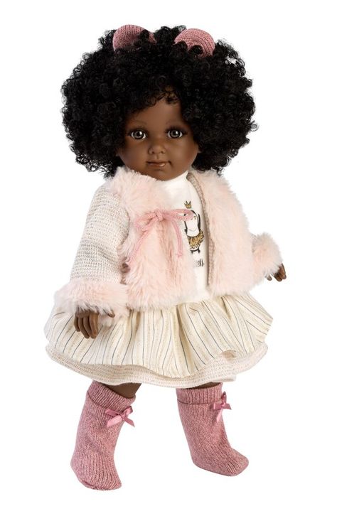 LLORENS - 53535 ZURI - realistická bábika s mäkkým látkovým telom - 35 cm