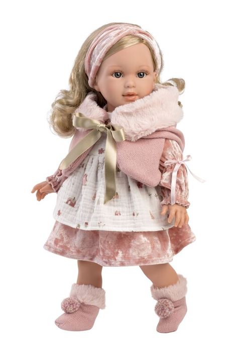 LLORENS - 54044 LUCIA - realistická bábika s mäkkým látkovým telom - 40 cm