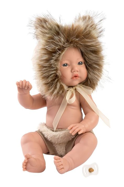 LLORENS - 63201 NEW BORN CHLAPČEK - realistická bábika bábätko s celovinylovým telom - 31