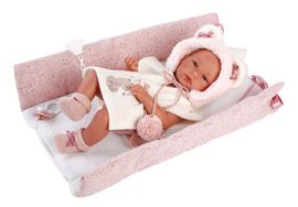 LLORENS - 63544 NEW BORN DIEVČATKO- realistická bábika bábätko s celovinylovým telom - 35 c
