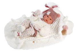 LLORENS - 63576 NEW BORN DIEVČATKO- realistická bábika bábätko s celovinylovým telom- 35 c