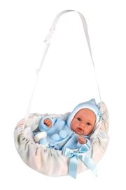 LLORENS - 63641 NEW BORN - realistická bábika bábätko so zvukom a mäkkým látkovým telom 36cm