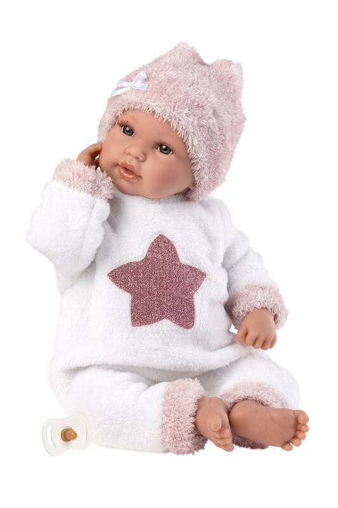 LLORENS - 63648 NEW BORN - realistická bábika bábätko so zvukmi a mäkkým látkovým telom - 36