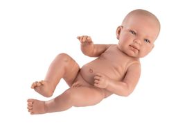LLORENS - 73801 NEW BORN CHLAPČEK - realistické bábätko s celovinylovým telom - 40 cm