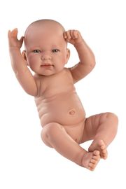 LLORENS - 73802 NEW BORN DIEVČATKO- realistické bábätko s celovinylovým telom - 40 cm