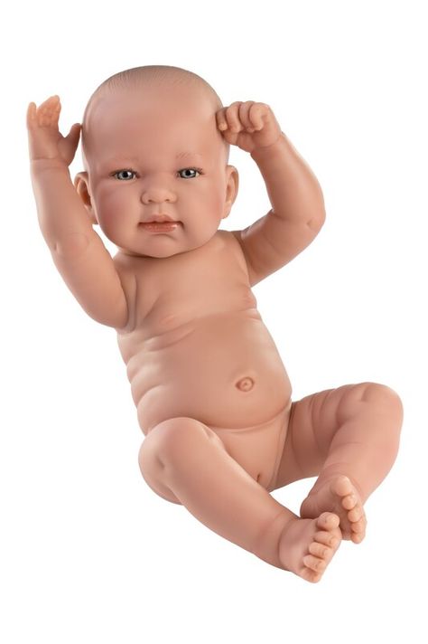 LLORENS - 73802 NEW BORN DIEVČATKO- realistické bábätko s celovinylovým telom - 40 cm