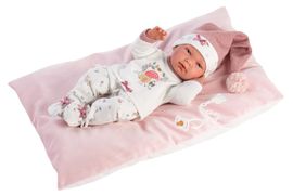 LLORENS - 73880 NEW BORN DIEVČATKO- realistická bábika bábätko s celovinylovým telom - 40 c