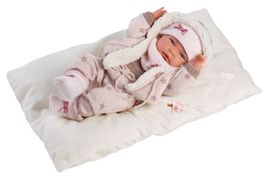 LLORENS - 73882 NEW BORN DIEVČATKO- realistická bábika bábätko s celovinylovým telom - 40 c