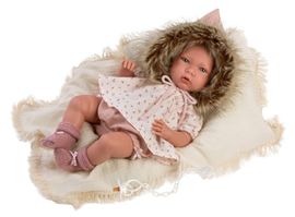 LLORENS - 74022 NEW BORN - realistická bábika bábätko so zvukmi a mäkkým látkovým telom - 42