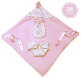 LLORENS - M26-308 oblečok pre bábiku bábätko NEW BORN veľkosti 26 cm