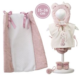 LLORENS - M635-44 oblečok pre bábiku bábätko NEW BORN veľkosti 35-36 cm