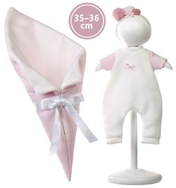 LLORENS - M636-32 oblečenie pre bábiku bábätko NEW BORN veľkosti 35-36 cm