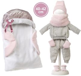 LLORENS - M740-04 oblečenie pre bábiku bábätko NEW BORN veľkosti 40-42 cm