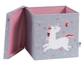 LOVE IT STORE IT - Úložný box na hračky s krytom Happy Kids - Unicorn