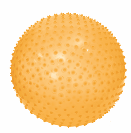 LUDI - Senzorická lopta 45cm žltá