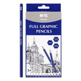 M&G - Ceruzka grafitová M&G všetky tvrdosti od 2H po 14B - sada 12 ks
