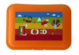 MAC TOYS - Dečko desiatový box s priehradkou oranžový
