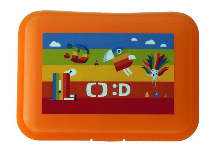 MAC TOYS - Dečko desiatový box s priehradkou oranžový