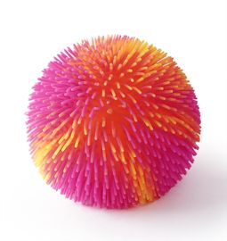 MAC TOYS - SPORTO Strapatá dúhová lopta so svetlom - oranžovo ružová