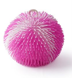 MAC TOYS - SPORTO Strapatá dúhová lopta so svetlom - ružovo biela
