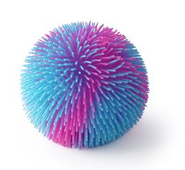 MAC TOYS - SPORTO Strapatá dúhová lopta so svetlom - ružovo modrý