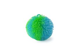 MAC TOYS - SPORTO Strapatá dúhová lopta so svetlom - zeleno modrý