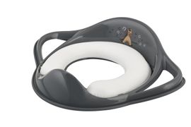 MALTEX - Redukcia na WC s úchytmi mäkká Koník Minimal - steel grey