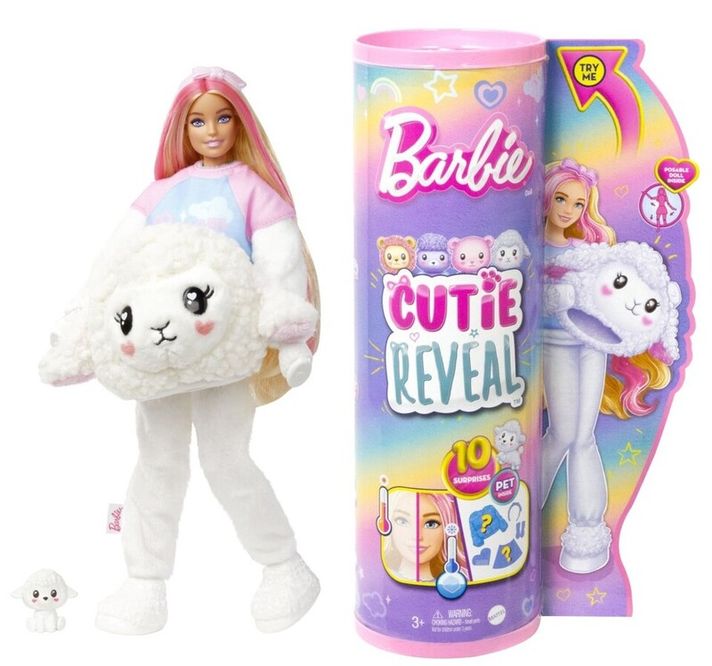 MATTEL - Barbie Cutie Reveal pastelová edícia ovečka