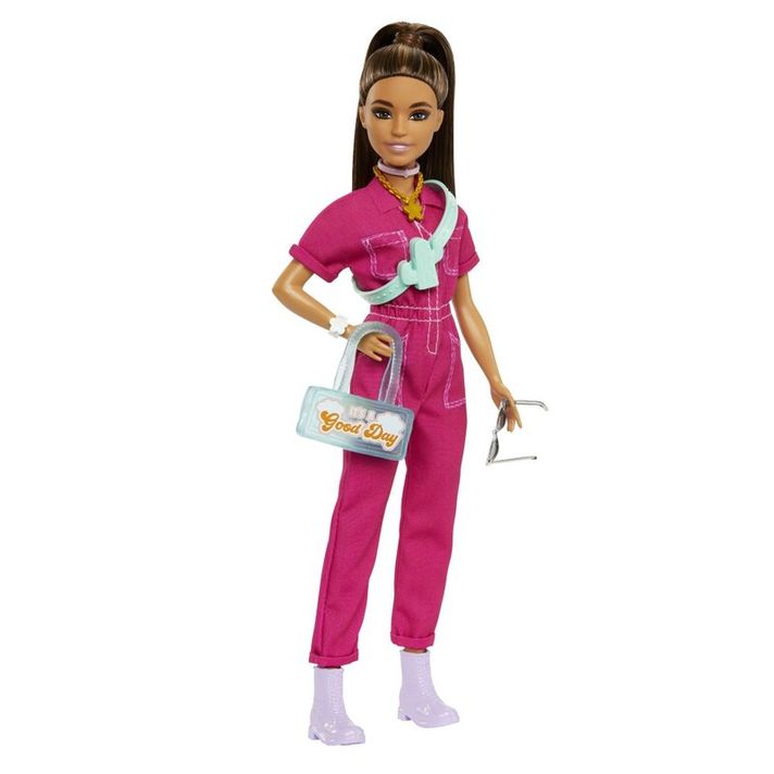 MATTEL - Barbie deluxe módna bábika - v nohavicovom kostýme