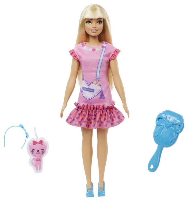 MATTEL - Barbie HLL18 Moja Prvá Barbie Bábika –Blondýnka s mačiatkom