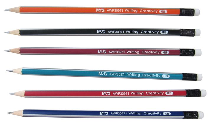 M&G - Ceruzka HB s gumou farebný motív