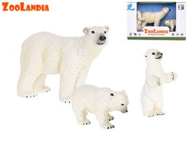 MIKRO TRADING - Zoolandia ľadový medveď s mláďatami v krabičke