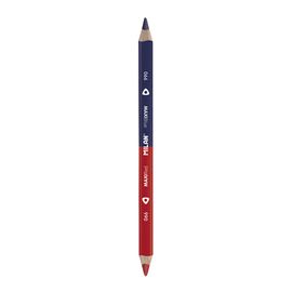 MILAN - Ceruzka obojstranná MILAN, MAXI trojhranná červeno-modrá