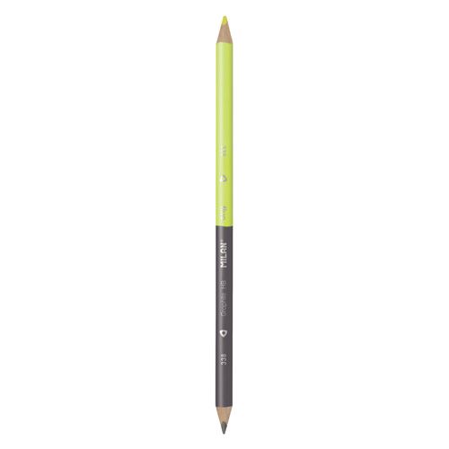 MILAN - Ceruzka trojhranná Fluo obojstranná čierno-žltá