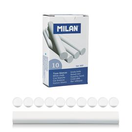 MILAN - Krieda guľatá biela 10 ks znížená prašnosť