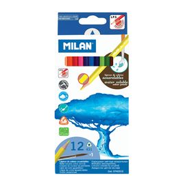 MILAN - Pastelky akvarelové 12ks so štetcom