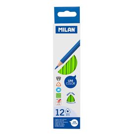 MILAN - Pastelky Ergo Grip trojhranné 12 ks, Light Green