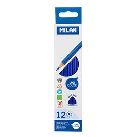 MILAN - Pastelky Ergo Grip trojhranné 12 ks, Ocean Blue