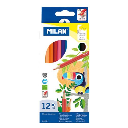 MILAN - Pastelky šesťhranné 12 ks