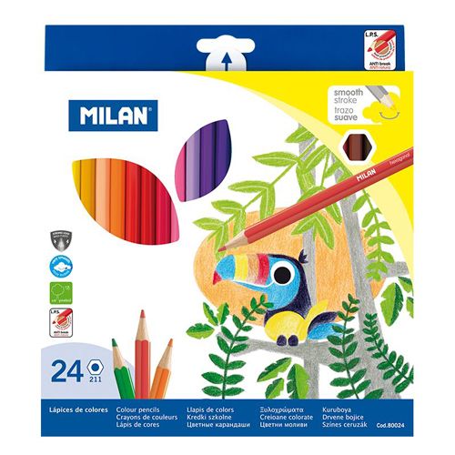 MILAN - Pastelky šesťhranné 24 ks