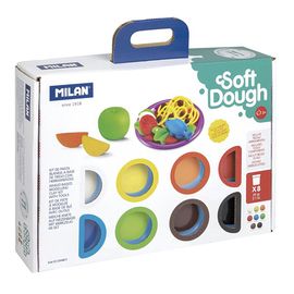 MILAN - Plastelína Soft Dough sada 8 farieb + nástroje Cooking time