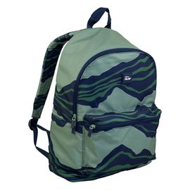 MILAN - Školský batoh Melt Green 2 zipsový