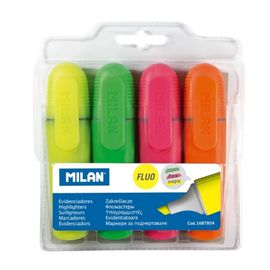 MILAN - Zvýrazňovač Fluo Marker - sada 4 ks