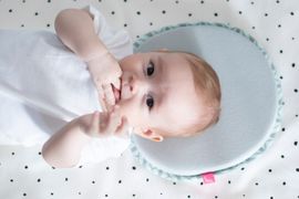MOTHERHOOD - Vankúš stabilizačný pre bábätká šedý Dark Blue Ocelot