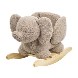 NATTOU - Hojdačka Teddy plyš sloník taupe 10m+
